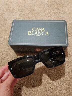 Casa Blanca Square Sunglasses — Black SS020-130